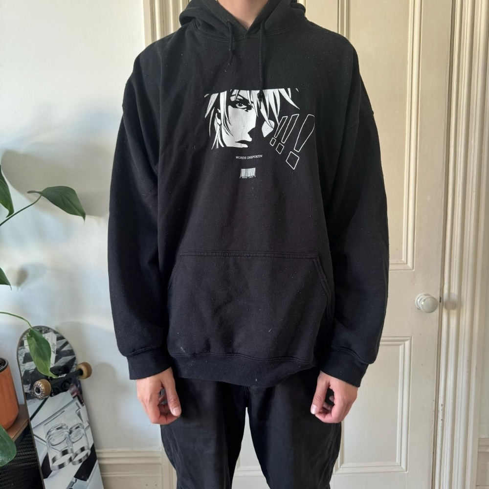Urban Outfitters Men's Black Hoodie